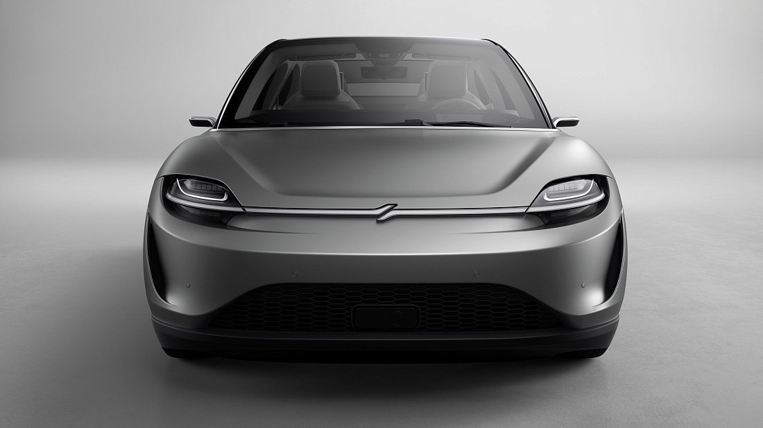 Sony Vision-S 01 front fascia, grille, headlights, bumper, exterior