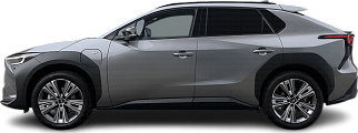 Side view photo of Subaru Solterra AWD (2022-…) on transparent background