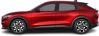 Side view photo of Ford Mustang Mach-E Extended Range RWD (2022-2023) on transparent background