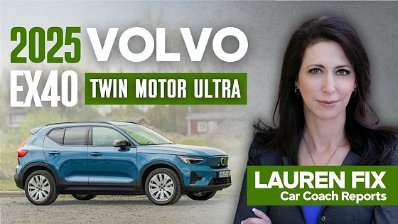Video: New Name, Same Scandinavian Confidence: 2025 Volvo EX40 Twin Motor Ultra — Lauren Fix