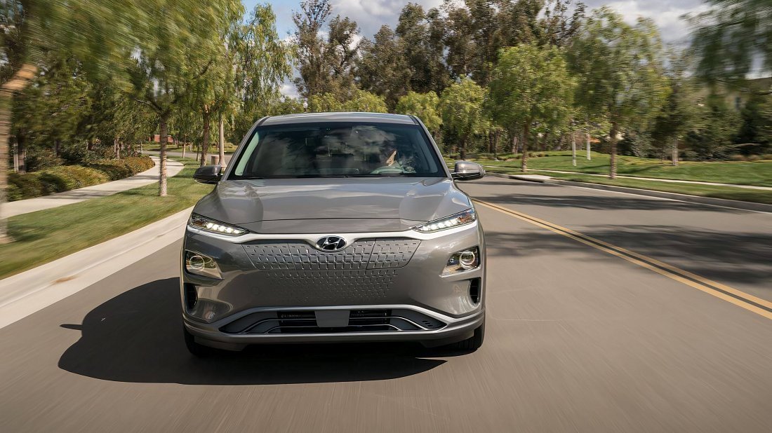 Hyundai Kona Electric Long Range (2018-2019) front fascia, grille, headlights, bumper, exterior