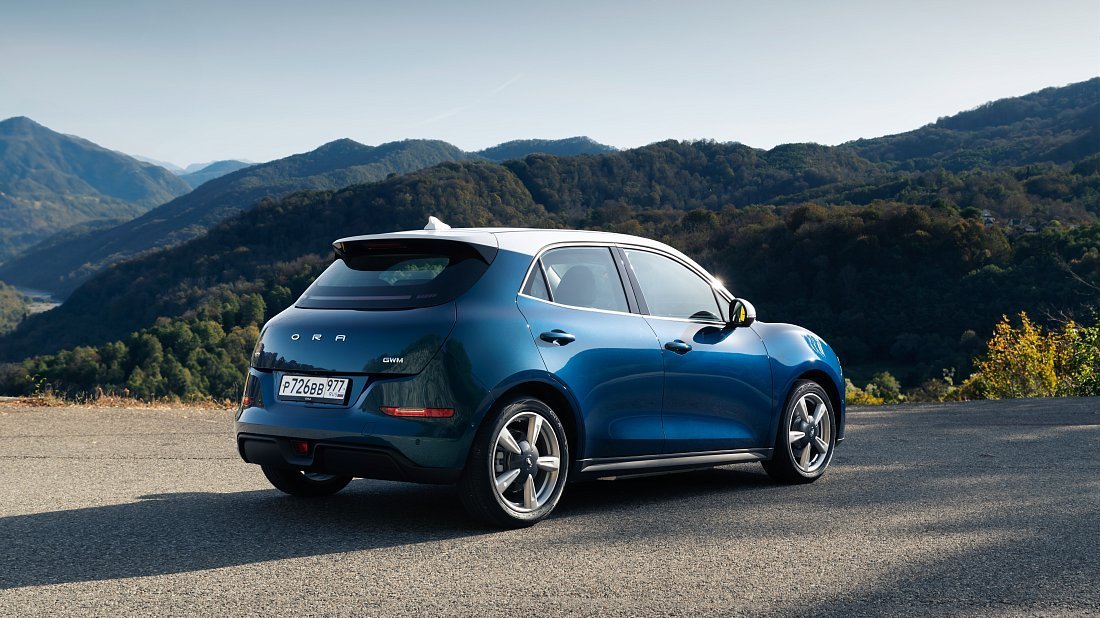 GWM ORA 03 63 kWh (2023-…) rear quarter photo, three-quarter view, diagonal, exterior