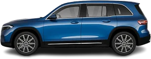 Side view photo of Mercedes EQB 300 4MATIC (2023-…) on transparent background