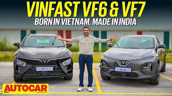 Video: Vinfast VF6 and VF7 review: Feature packed EVs from Vietnam | First Drive | Autocar India