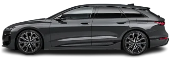 Side view photo of Audi A6 Avant e-tron (2024-…) on transparent background