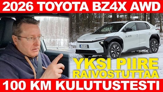 Video: 2026 Toyota bZ4X AWD 100 km kulutustesti