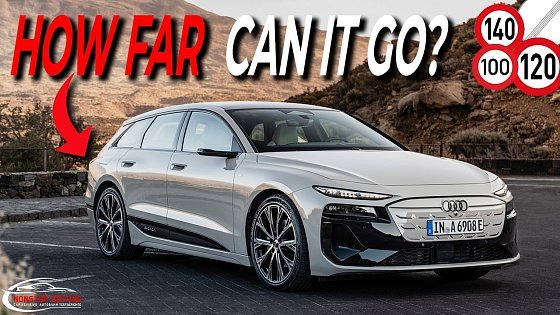 Video: Audi A6 e-tron Avant | Range Test 100km/h vs 120km/h vs 140km/h vs Top Speed | Autobahn