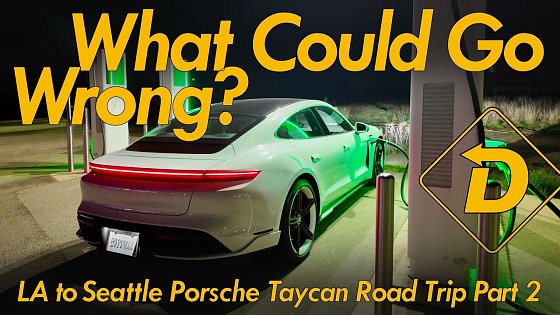 Video: Porsche Taycan 4S Road Trip Part 2, Los Angeles to Seattle on Electrify America #ev #automobile