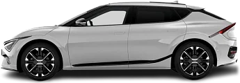 Side view photo of Kia EV6 Standard Range RWD (2024-…) on transparent background