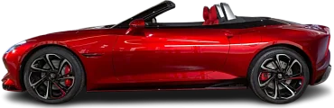 Side view photo of MG Cyberster GT Dual Motor (2024-...) on transparent background