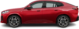 Side view photo of BMW iX2 eDrive20 (2024-…) on transparent background
