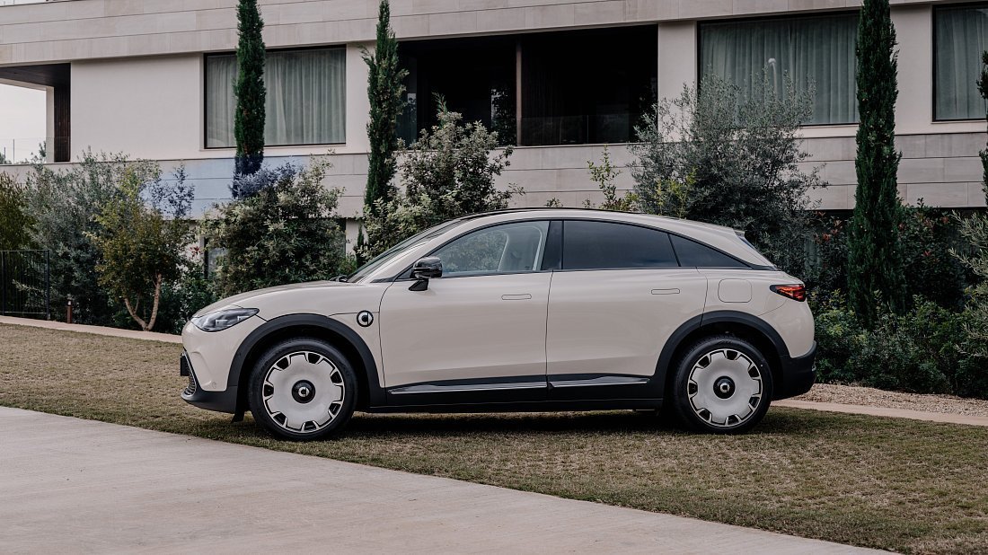 Smart #3 Pro (2024-…) side profile photo, silhouette, doors, wheels, exterior