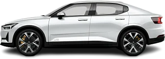 Side view photo of Polestar 2 Standard Range Single Motor (2023-2024) on transparent background