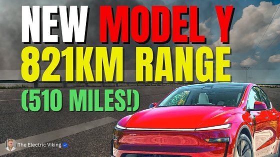 Video: Tesla's NEW Model Y LR Gets 821km Range (510 Miles) in China