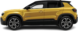 Side view photo of Jeep Avenger Electric (2023-…) on transparent background