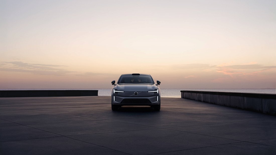 Volvo ES90 Twin Motor Performance (2025-…) front fascia, grille, headlights, bumper, exterior
