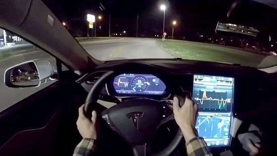 Video: 2015 Tesla Model S 85D - WR TV POV Night Drive