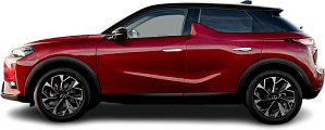 Side view photo of DS 3 E-Tense (2022-…) on transparent background