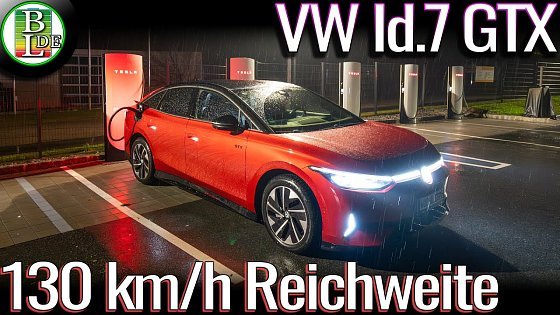 Video: VW Id.7 GTX (Allrad, 86kWh) - 130 km/h Reichweitentest