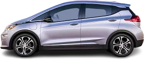 Side view photo of Chevrolet Bolt EV Gen 1 (2017-2019) on transparent background