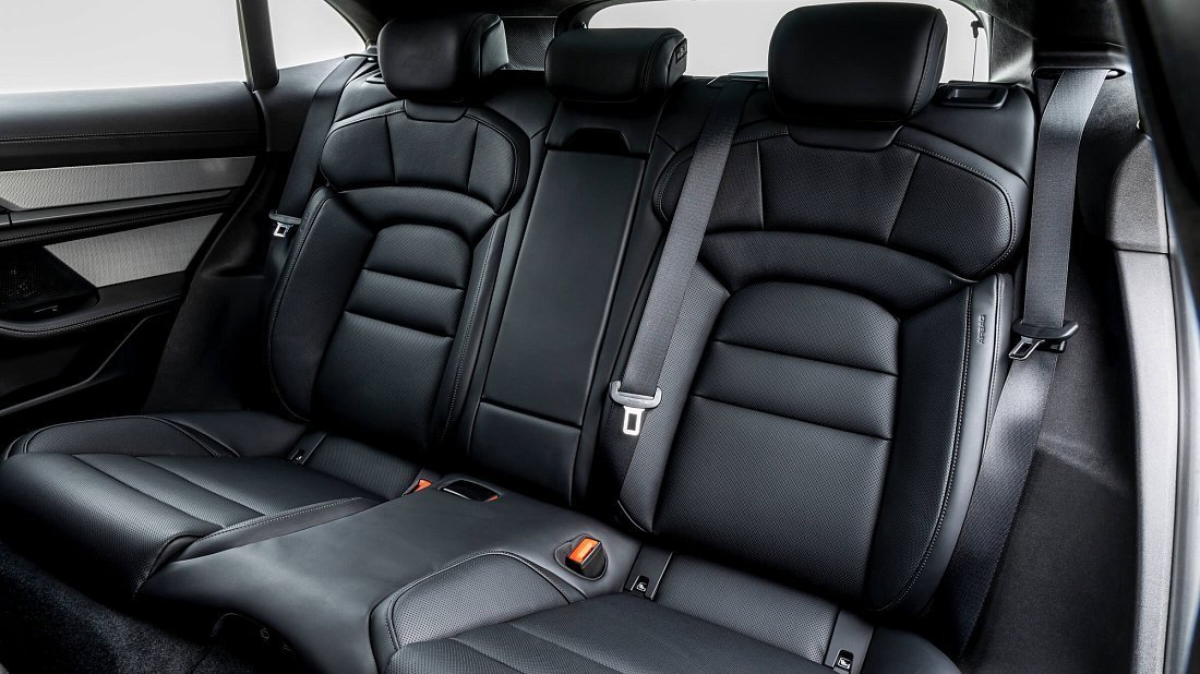 Porsche Taycan 4S Cross Turismo (2021-2024) rear seats, back seats, passenger seats, legroom, headroom, interior