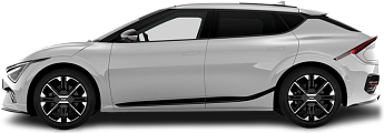 Side view photo of Kia EV6 Long Range RWD (2024-…) on transparent background