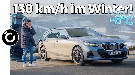 Video: BMW i5 Touring bei 130 km/h im Winter: Damit habe ich nicht gerechnet