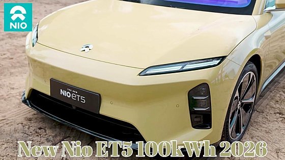 Video: Nio ET5 100kWh 2026 with New Intelligent Driving Chip Launched in Hefei at a Price of 298,000 Yuan.