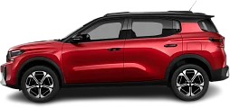 Side view photo of Citroën e-C3 Aircross Comfort Range (2024-…) on transparent background