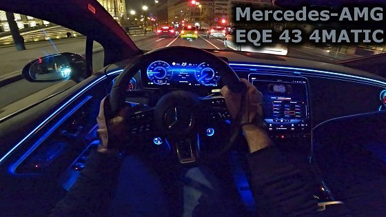 Video: 2022 Mercedes-AMG EQE 43 4Matic | night POV test drive