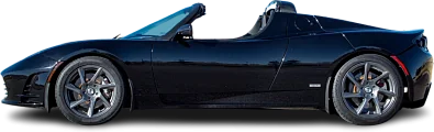 Side view photo of Tesla Roadster 2.5 Sport (2010-2012) on transparent background