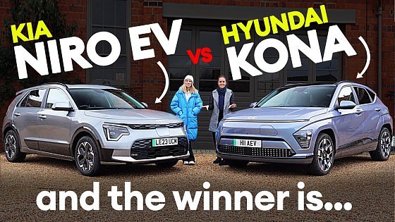 Video: SHOOTOUT: 2024 Kia Niro EV vs Hyundai Kona Electric | Electrifying