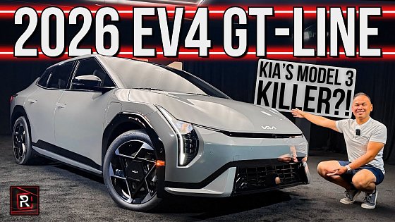 Video: The 2026 Kia EV4 GT-Line Is A Distinctively Styled Electric Sedan For The Masses