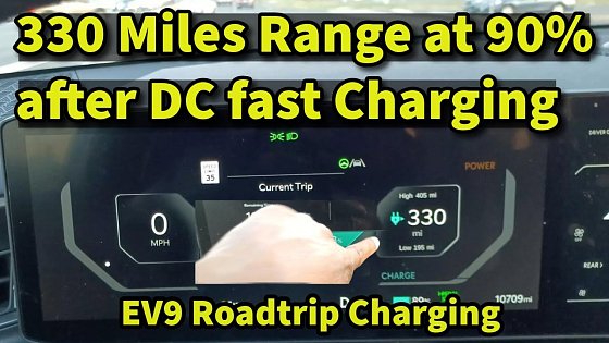 Video: KIA EV9 Surprise 330 miles Range on a Roadtrip