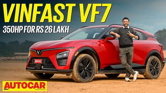 Video: Vinfast VF7 India review - AWD crossover is quicker than a Harrier EV | Autocar India