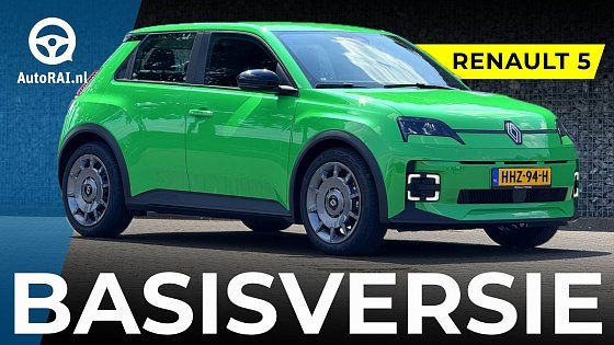 Video: Karig of keurig? BASISVERSIE Renault 5 E-Tech getest? - REVIEW - AutoRAI TV