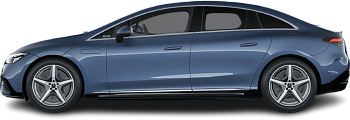 Side view photo of Mercedes EQE 350+ (2024-…) on transparent background