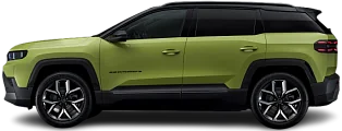 Side view photo of Jeep Compass Electric (2025-…) on transparent background