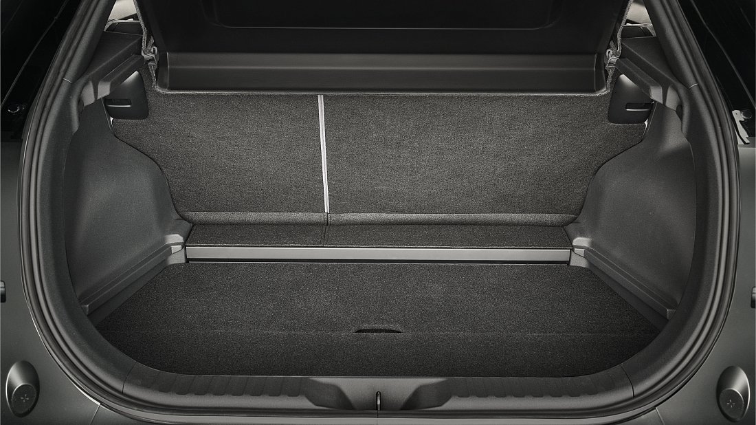 Toyota C-HR+ 77 kWh FWD (2025-…) trunk, boot, seats up, seats upright, cargo space, cargo volume, cargo capacity, storage