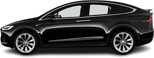 Side view photo of Tesla Model X Long Range (2019-2020) on transparent background