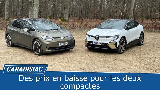 Video: Comparatif - Renault Megane E tech vs Volkswagen ID3 : quelle compacte électrique pour 40 000 € ?