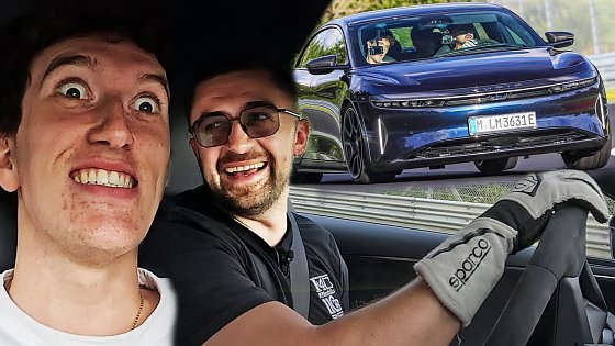 Video: I DROVE MY INTERNS SICK in 1234hp Lucid Air Sapphire! // Nürburgring