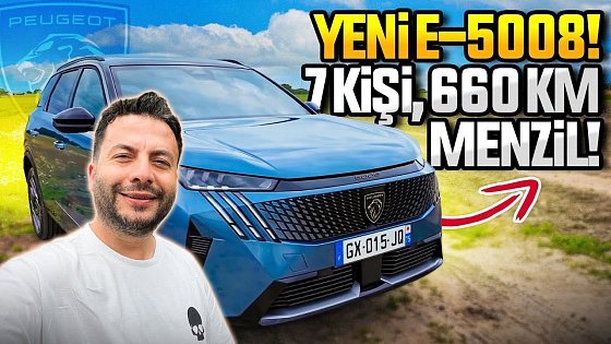 Video: 2024 Peugeot E-5008 test sürüşü! Elektrikle 660km, 7 kişilik dev SUV!