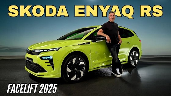 Video: Skoda Enyaq RS 2025: Das Facelift im ersten Check! Sport-Modell mit 250 kW (340 PS)