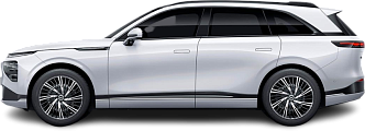 Side view photo of XPENG G9 RWD Standard Range (2023-…) on transparent background
