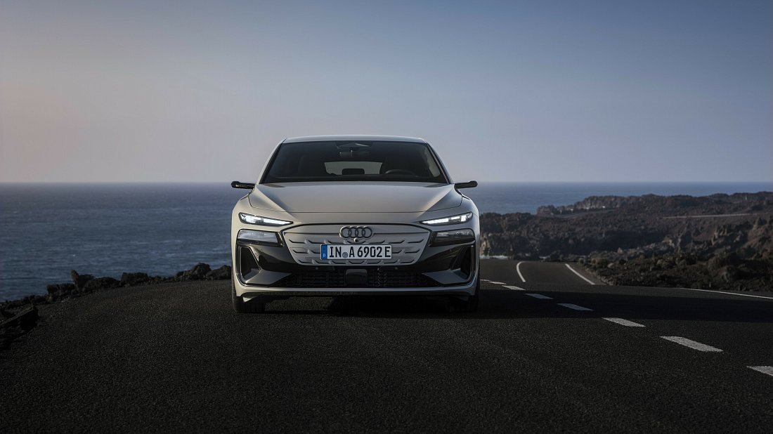 Audi A6 Sportback e-tron (2024-…) front fascia, grille, headlights, bumper, exterior