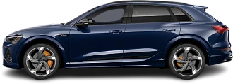 Side view photo of Audi e-tron S (2020-2022) on transparent background