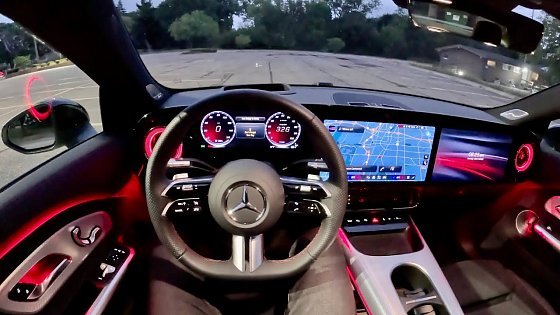 Video: 2027 Mercedes-Benz CLA 350 4MATIC Electric - POV Sunrise Drive (Binaural Audio)