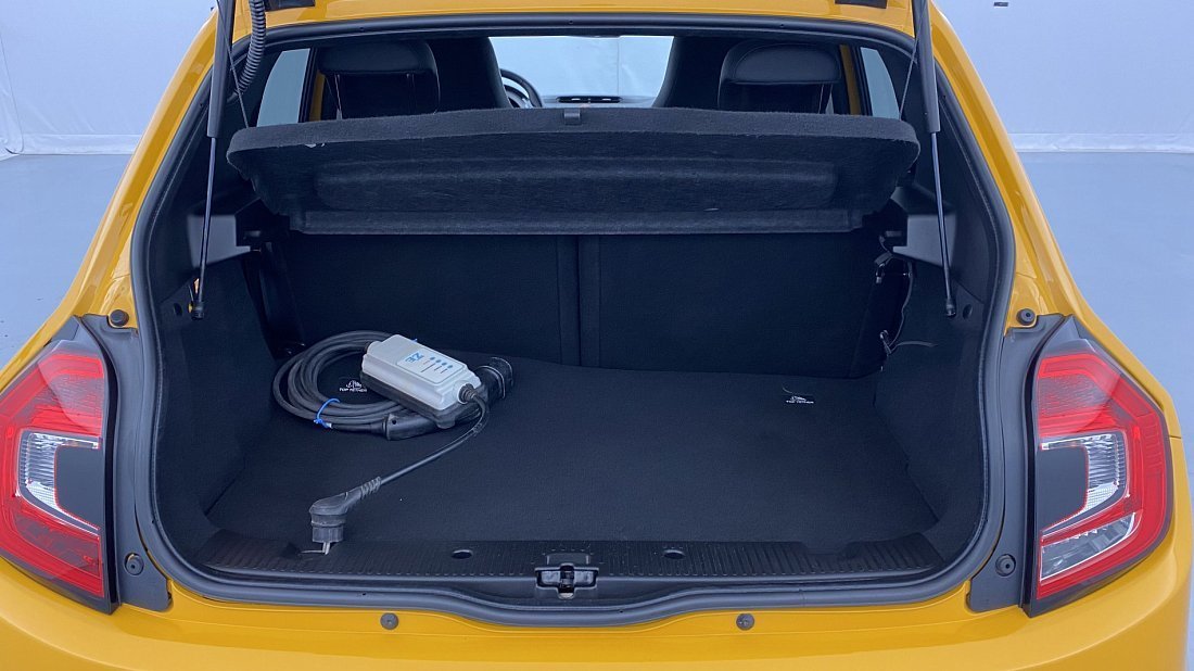 Renault Twingo Z.E. (2020-2024) trunk, boot, seats up, seats upright, cargo space, cargo volume, cargo capacity, storage