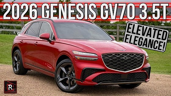 Video: The 2026 Genesis GV70 3.5T Is An Stand-Out Luxury SUV With Even More Elegance